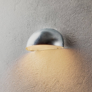 Nordlux Wandlamp Bergen, halfrond, zilvergrijs