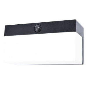 Lutec Zwarte wandlampFran solar - 6941502330