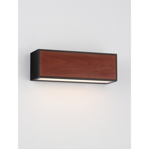 Lyora Solar wandlampBrown zwart met hout - 9030583