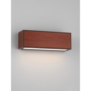 Lyora Solar wandlampBrown roestbruin met hout - 9030584