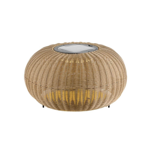 SLV Lage vloerlampAdegan Flat Solar solar rotan - 1008389