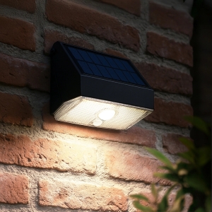 Solar wandlamp beam | helder wit licht | met bewegingssensor