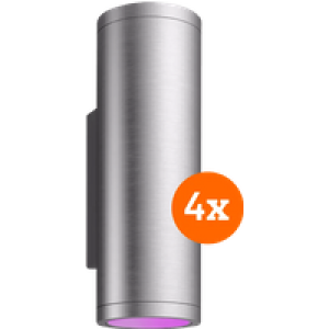 Philips Hue Appear muurlamp White & Color - RVS 4-Pack