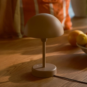 Nordlux LED tafellamp op accu Ellen To-Go, bruin, aluminium