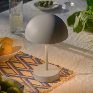 Nordlux LED tafellamp op accu Ellen To-Go, grijs, aluminium