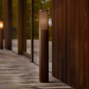Nordlux Tuinpadverlichting Sidara 95 Seaside, bruin, aluminium, IP44, E27