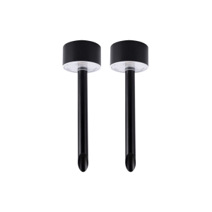 Lyora Solar paaltjeTrue 24cm - zwart - set van 2 - ILSSKB013