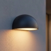 Nordlux Wandlamp Bergen, halfrond, zwart