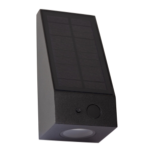 Lucide Solar wandlampjeIrwin zwart met sensor - 15816/02/30