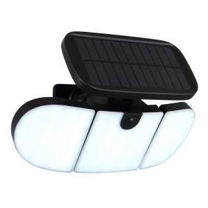 Globo Zwarte wandlampTorqen solar - 36498