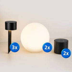 Solar tuinverlichtingsset | compleet pakket voor uw tuin i | 7-delig