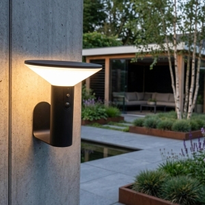 Solar wandlamp lyon - usb-c oplaadbaar - met bewegingssensor